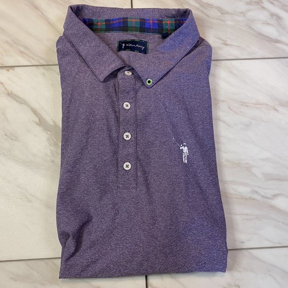 William Murray Performance Golf Polo Heathered Purple XL - Picture 1 of 7